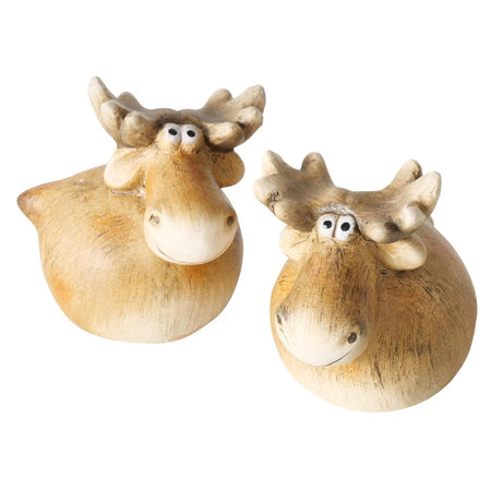 Boltze Home Figur Elch Melvin 8x8x8,5cm 2-fach sortiert