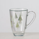 Boltze Home Becher Weihnachtsbaum 325ml Glas