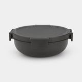 Brabantia Salatbehälter 1,3l dunkelgrau