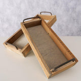 Boltze Heimtablett Holz 2-teilig