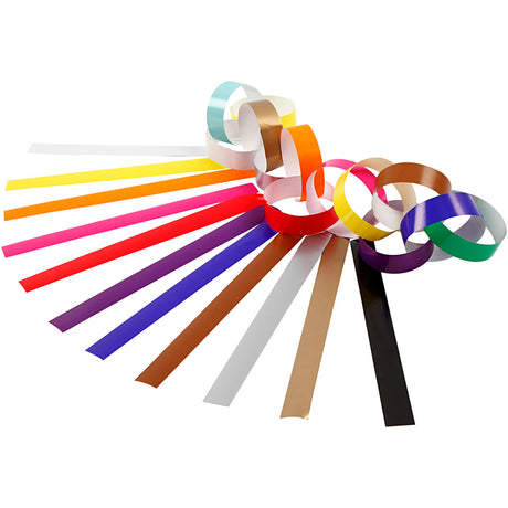 Creativ Company Girlandenstreifen, L: 16 cm, B: 15 mm, verschiedene Farben, 400 Stück 1 Box