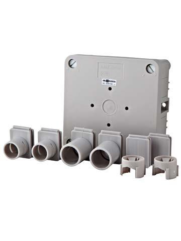 Enzo Abl Kabelbox Uni Abl Grau mit Deckel 4047850