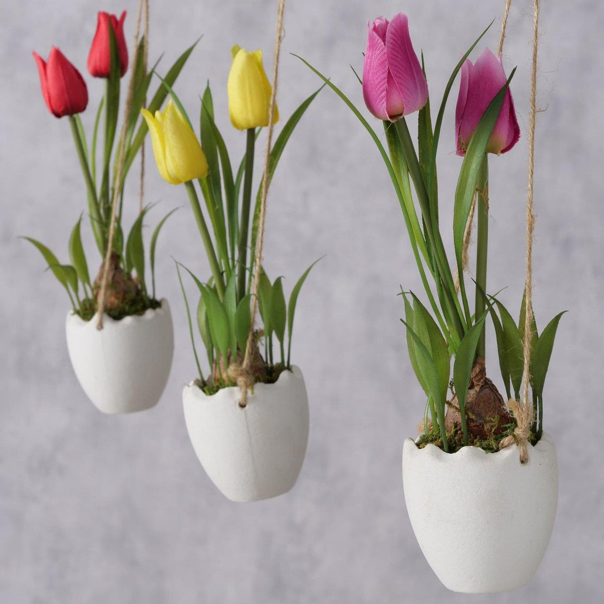 Boltze Home Boltze hängende Topfpflanze Tulpe H23cm