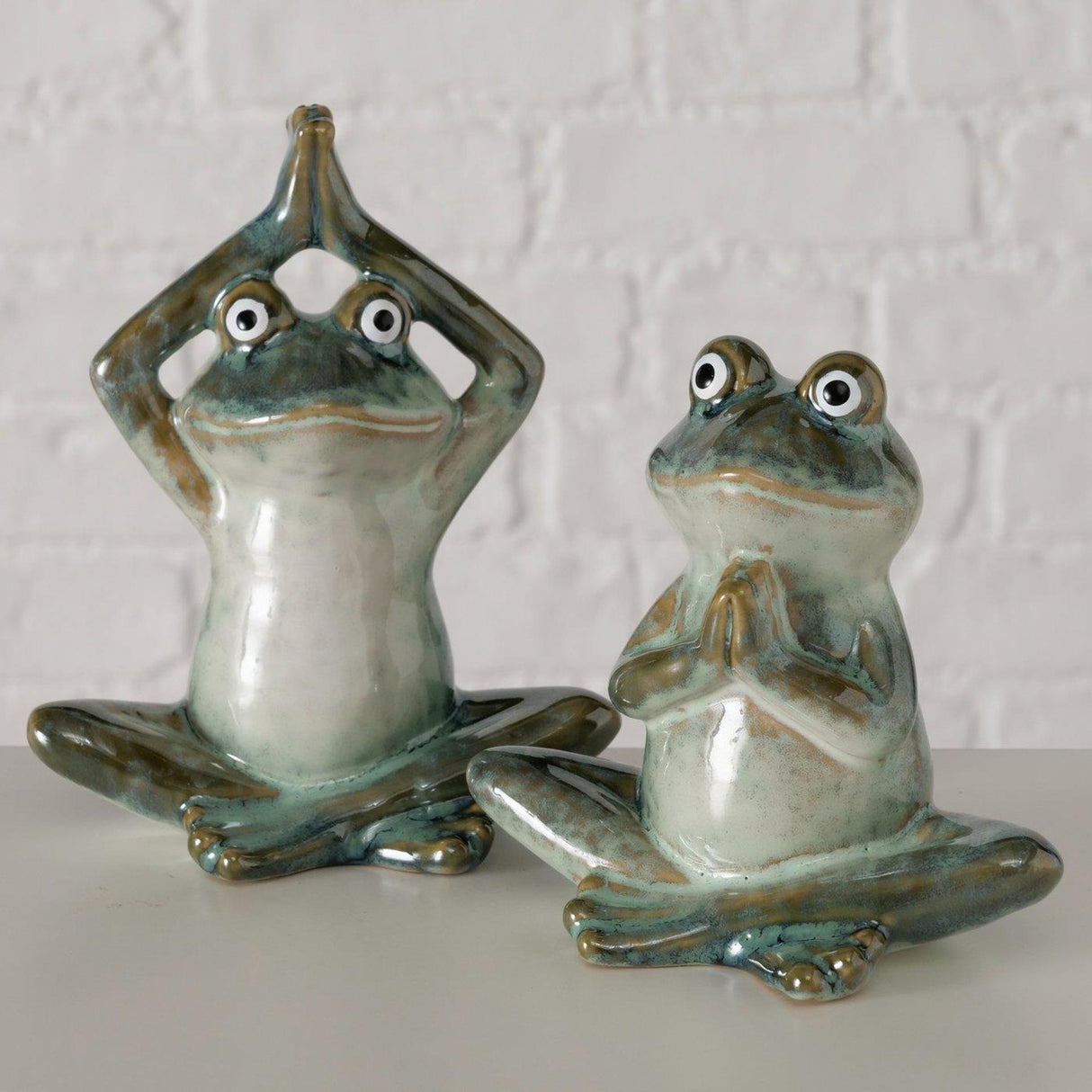 Boltze Home Figur Steffo Frosch H14cm
