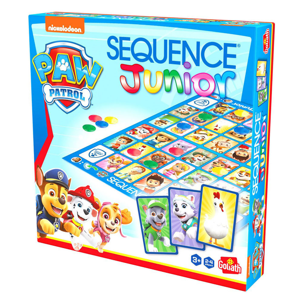 Goliath sequence paw patrol - bordspel - kinderspel - speel sequence met jouw favoriete paw patrol helden!