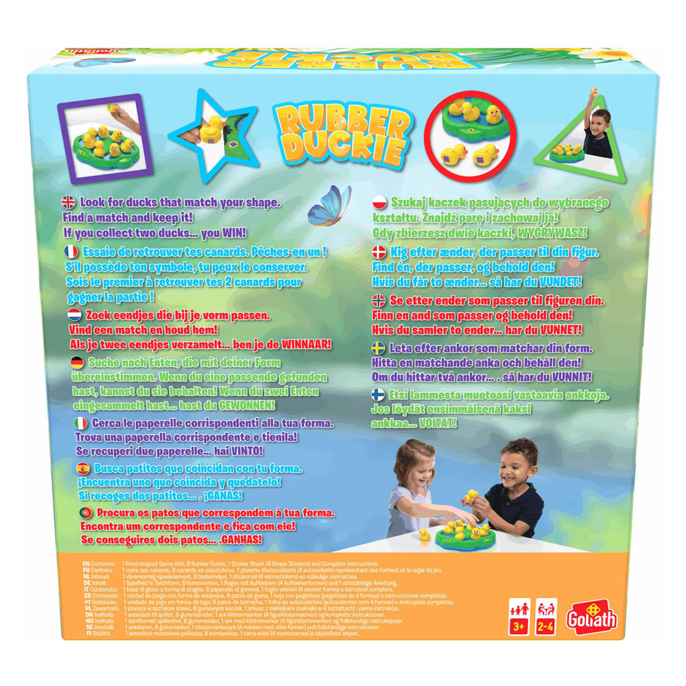 Goliath rubber duckie - geheugenspel - kinderspel - interactief - 2-4 spelers - vanaf 3 jaar
