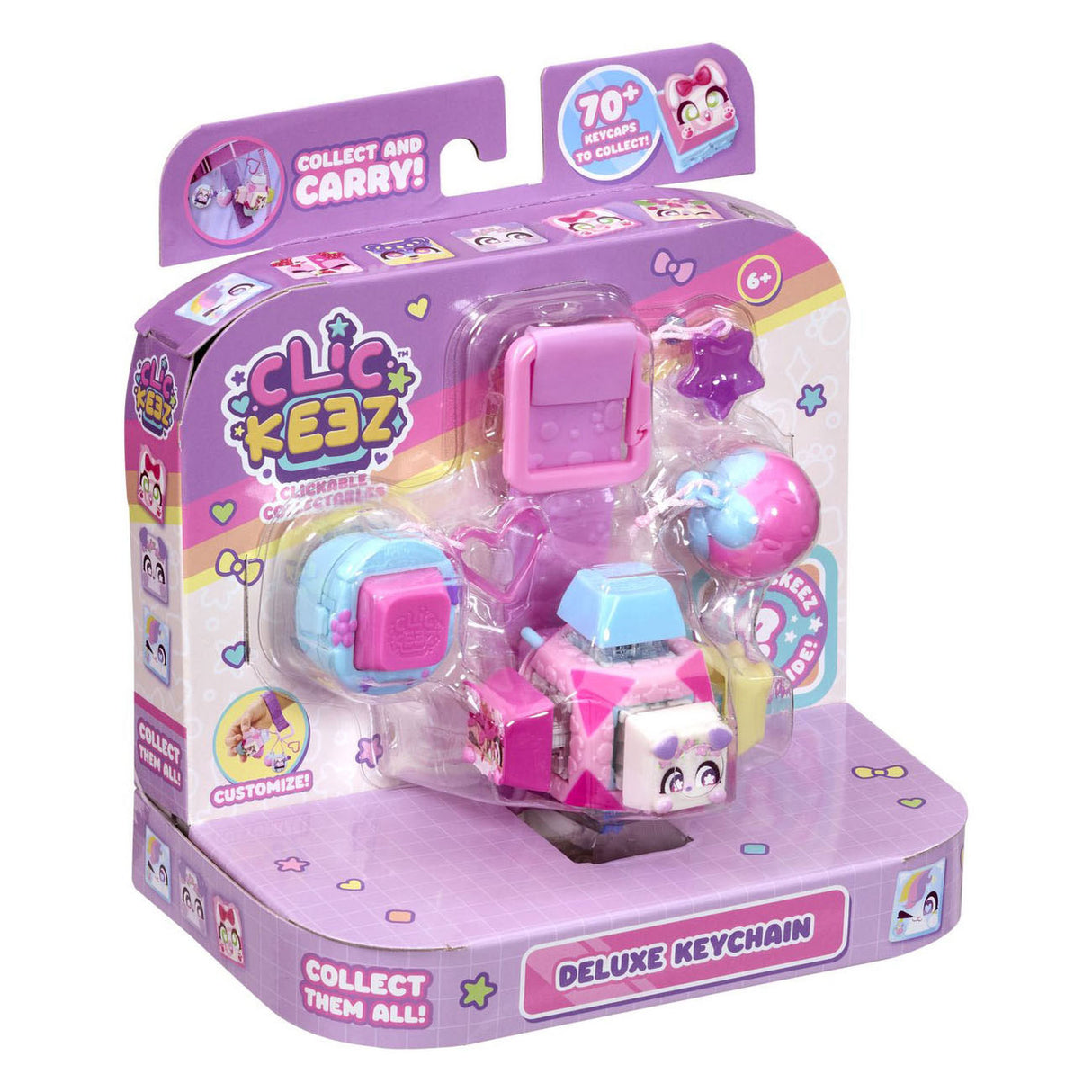 Clickeez-Serie 1 – Würfel-Schlüsselanhänger – Fidget-Spielzeug – alle sammeln – Anti-Stress – Spielzeug – Entspannung – Tastatur-Fidget