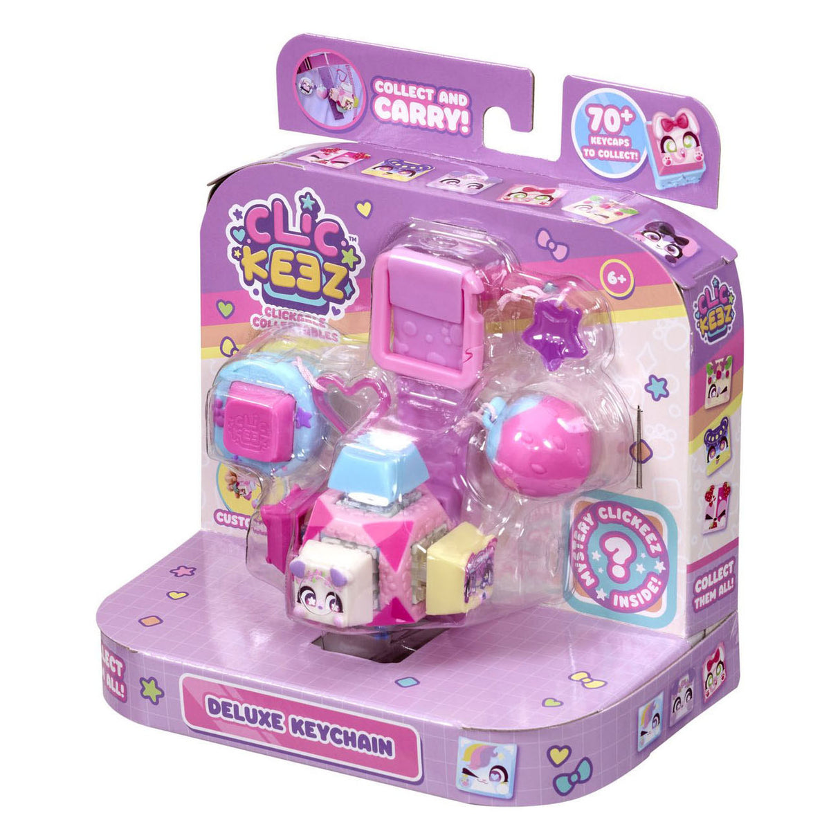 Clickeez-Serie 1 – Würfel-Schlüsselanhänger – Fidget-Spielzeug – alle sammeln – Anti-Stress – Spielzeug – Entspannung – Tastatur-Fidget