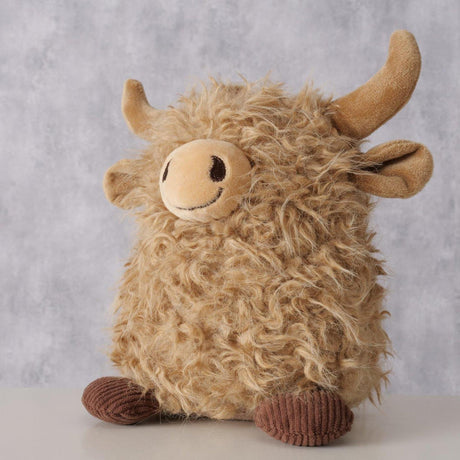 Boltze home figuur schots hooglander buffy h20cm bruin polyester
