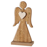 Boltze home figuur engel miranis h17cm moeraspijnboom (pinus elliottii)