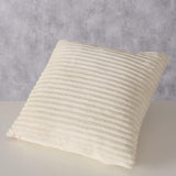 Boltze home kussen hygge polyester vierkant effen crã¨mewit