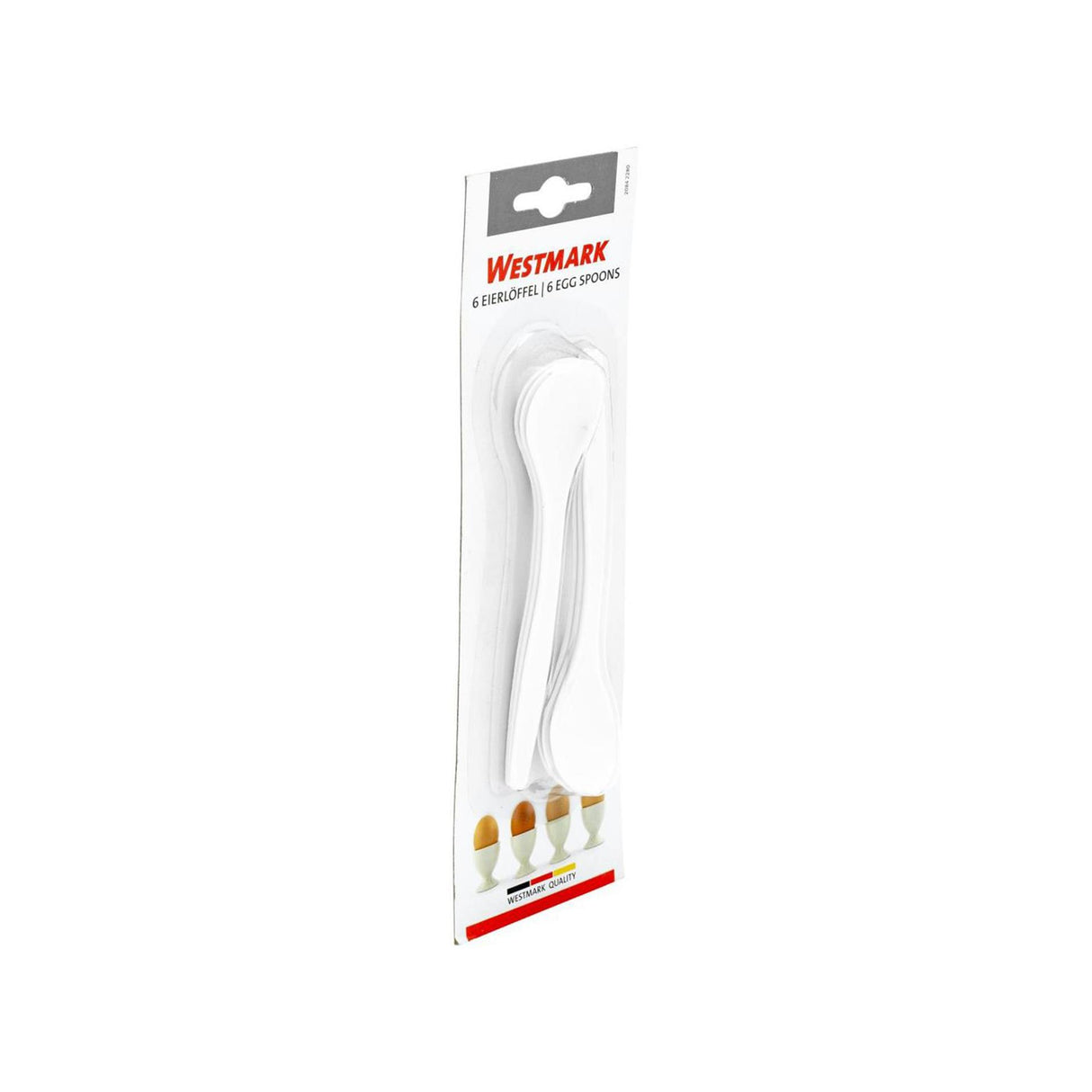 Westmark Eierlöffel 14,5 cm 6 Stück weiß