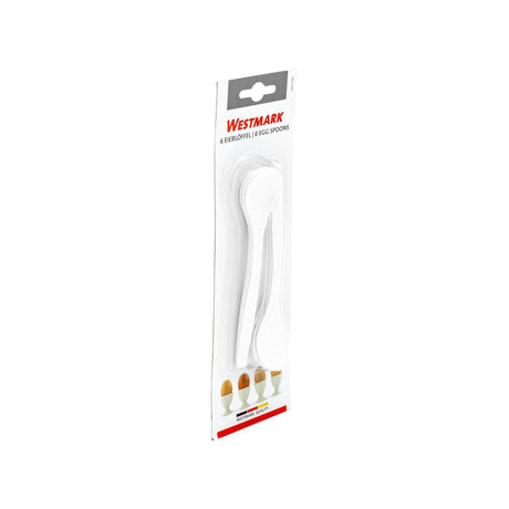 Westmark Eierlöffel Kunststoff weiß 6er Set 14,5 cm