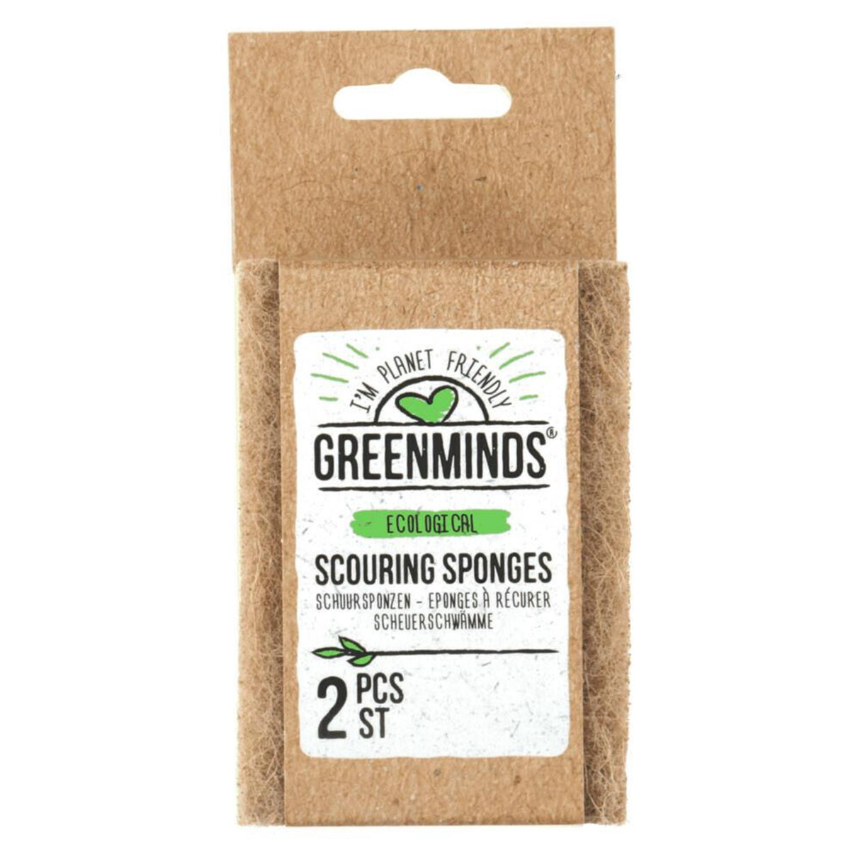 Greenminds Scheuerschwämme 2er-Set aus recyceltem PET