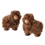 Boltze home figuur buffy schots hooglander h7cm terra bruin 2 assorti