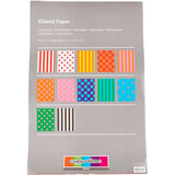 Creativ Company Glanzpapier, Muster, Blatt 32x48 cm, 80 gr, verschiedene Farben, 100 div. Blätter 1 Karton