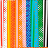 Creativ Company Glanzpapier, Muster, Blatt 32x48 cm, 80 gr, verschiedene Farben, 100 div. Blätter 1 Karton