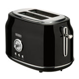 Bourgini Toaster Retro-Toaster schwarz
