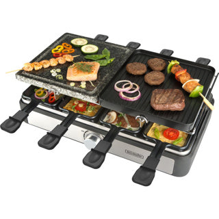 Bourgini Gourmette Raclette Steingrill 8St