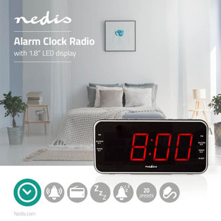 Nedis digitaler Radiowecker | 2 Stk