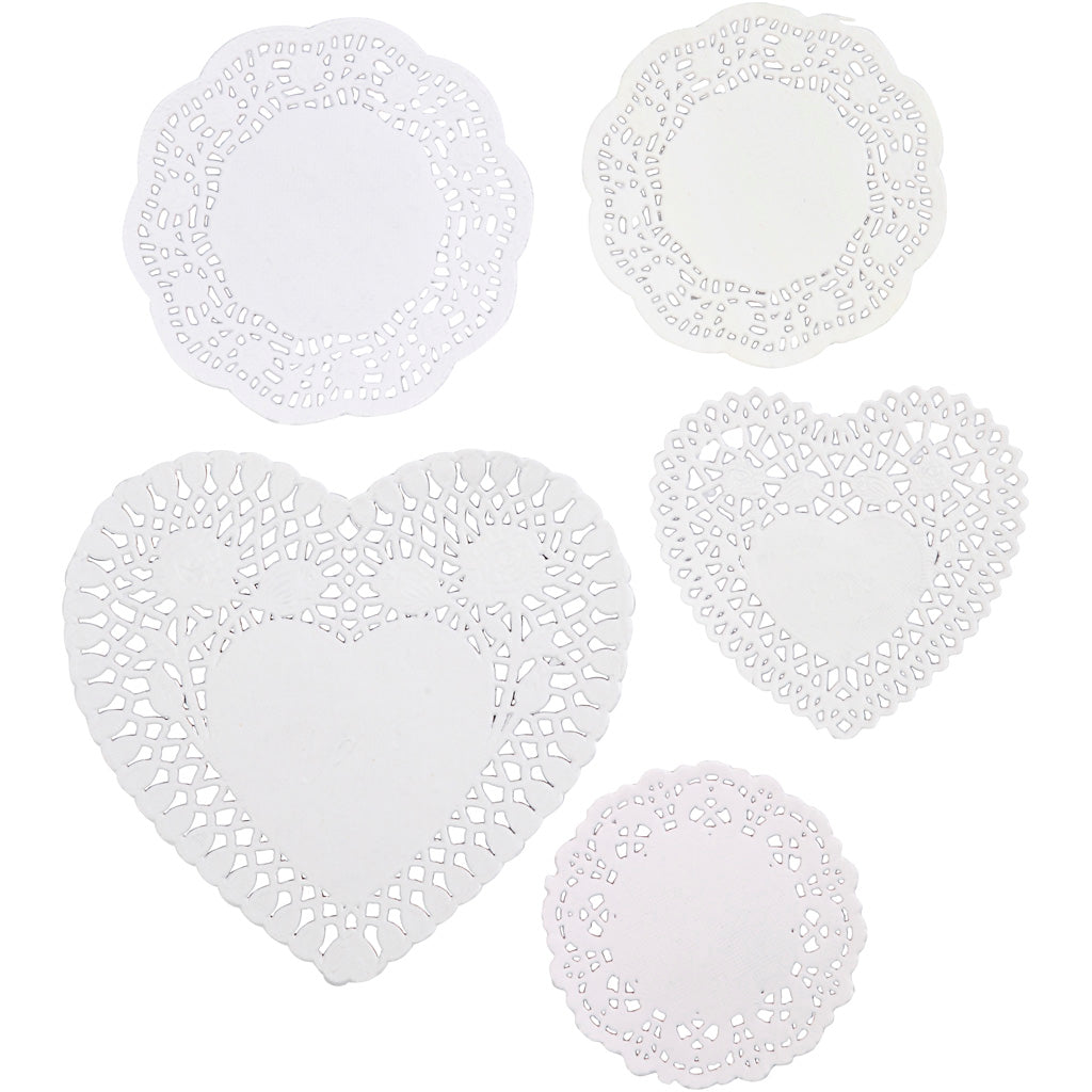 Creativ Company Kuchenservietten, Größe 9-14,5 cm, 5x80 Stück 1 Box