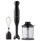 Inventum Stabmixer-Set schwarz 350 Watt MX350B mit Schneebesen und Zerkleinerer