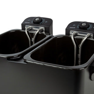 Inventum Doppelfritteuse 2x2,5 Liter schwarz 1800 Watt