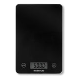 Inventum ws305b – digitale Küchenwaage – 1 g bis 5 kg – Tara-Funktion – Glasoberfläche – inklusive Batterie – schwarzes Glas