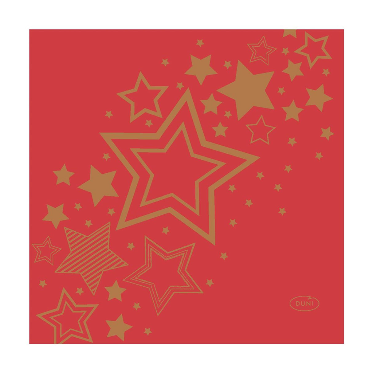 Duni Servietten Weihnachtsstern rot 24x24cm