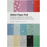 Glitzerpapierblock A4 150gr, 30 Blätter