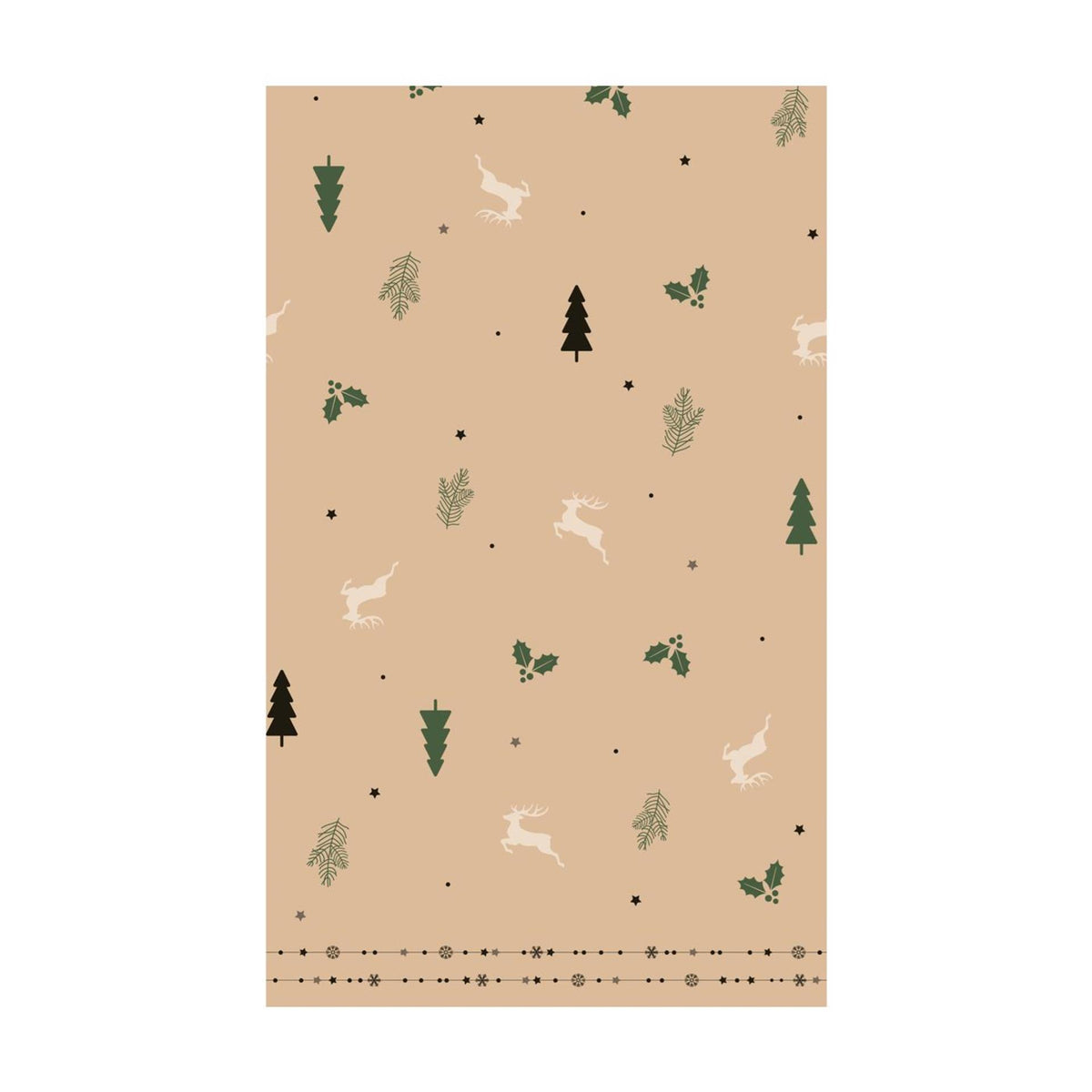 Duni Tischdecke Natur Weihnachten 220cm