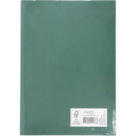 Creativ Company Farbkarton, A4, Blatt 210x297 mm, 180 gr, dunkelgrün, 20 Blatt 1 Karton