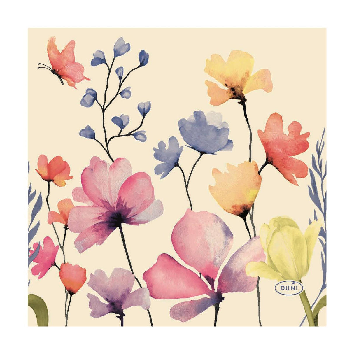 Duni Servietten Blumenparadies 20 Stück 24 x 24 cm | 12 Stück