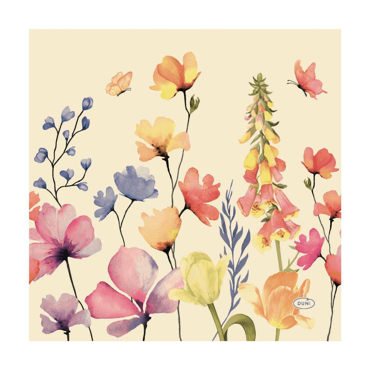 Duni Servietten Floral Haven, 3-lagiges Gewebe, 33 x 33 cm