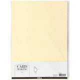 Creativ Firmenkarton, A4, Blatt 210x297 mm, 210 g, pastellgelb, 10 Blatt 1 Karton