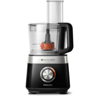 Philips Küchenmaschine HR7530 10 Viva 850W schwarzer Edelstahl