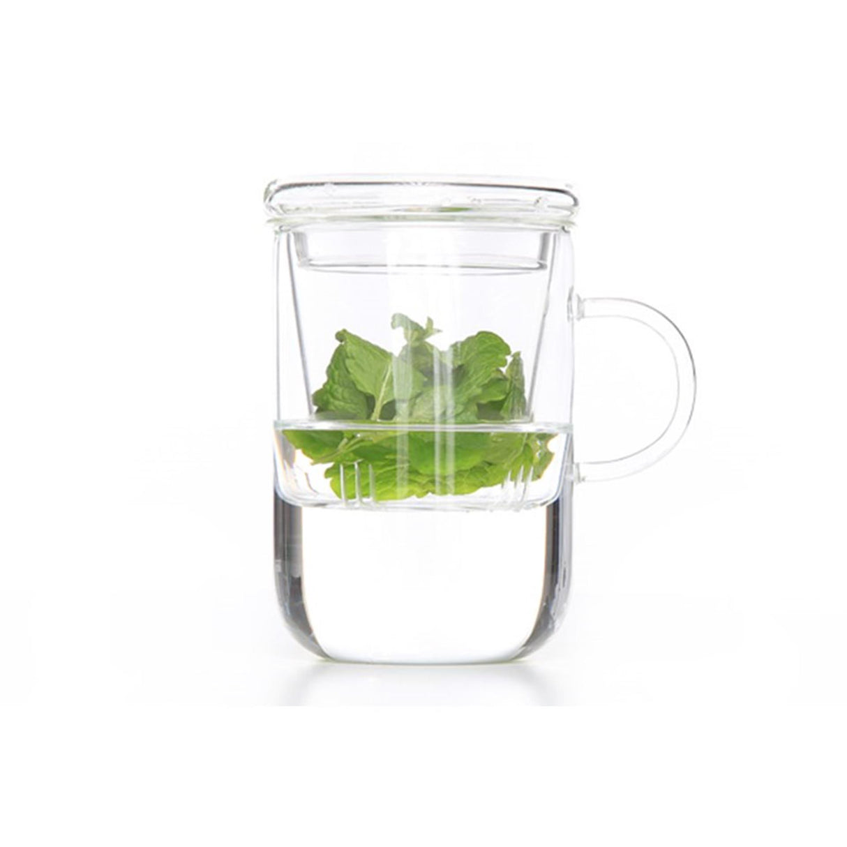 Teeglas mit Filter ø 8cm h=12cm