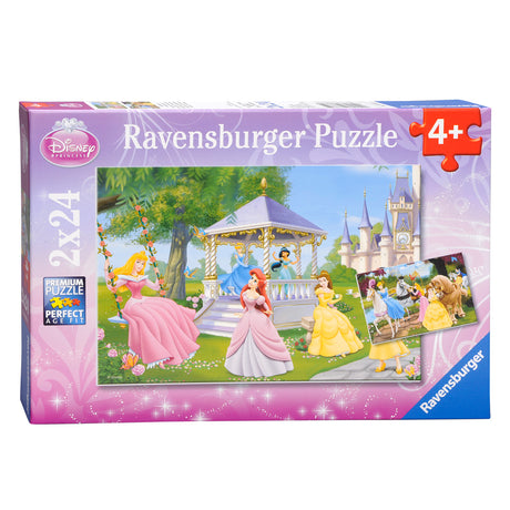 Ravensburger Puzzle Disney Prinzessin bezaubernde Prinzessinnen – 2x24 Teile – Kinderpuzzle