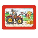 Ravensburger - Tracteur d'excavatrice et voiture de basculement 3x6 pièces