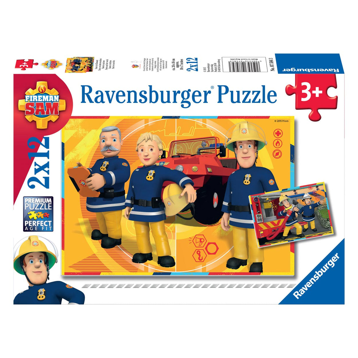 Ravensburger Fireman Sam: Sam at work 2x12 pieces