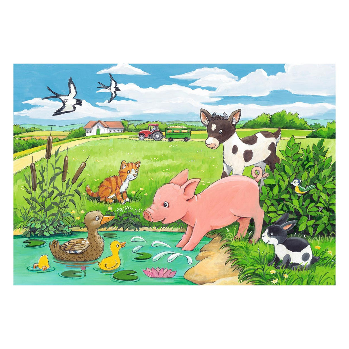 Ravensburger - Jonge Dieren op het Platteland 2x12 stuks