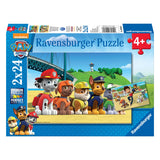 Ravensburger puzzel dappere honden, 2x24st.