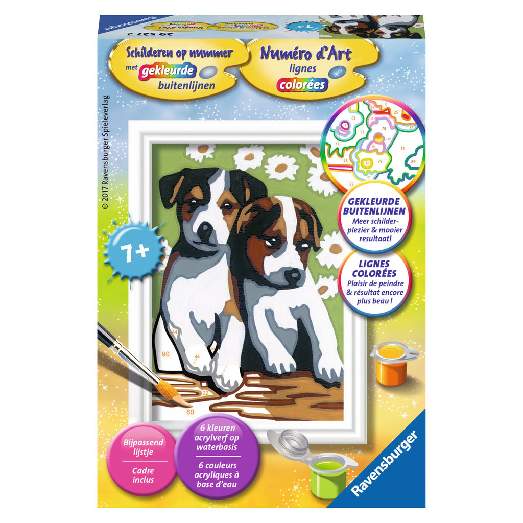 Ravensburger Schilderen op Nummer Schattige Puppy's