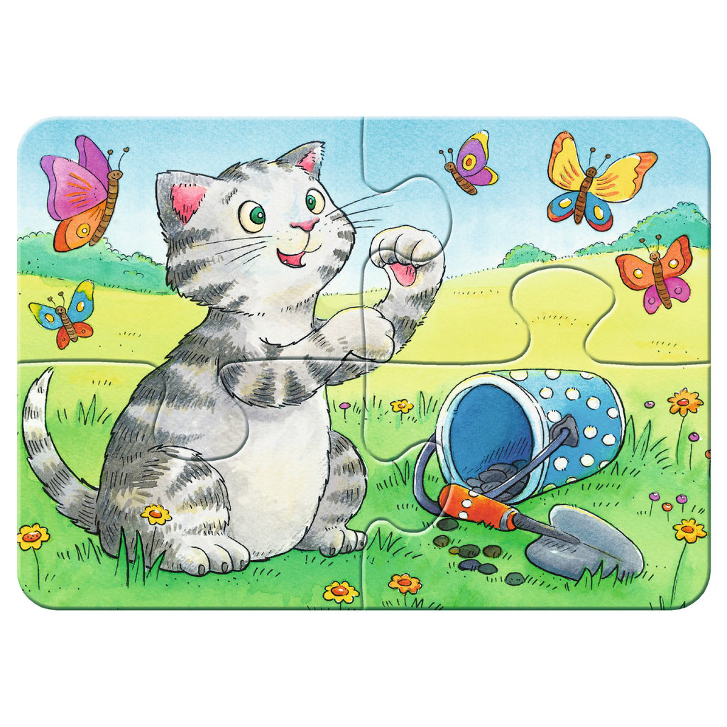 Ravensburger - Cute Pets Puzzle 4in1