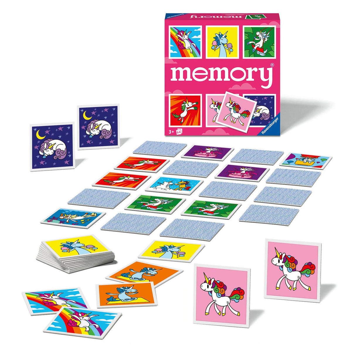 Unicornios de memoria de Ravensburger