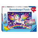 Ravensburger Puzzle Unicorn a Pegasus, 2x24st.