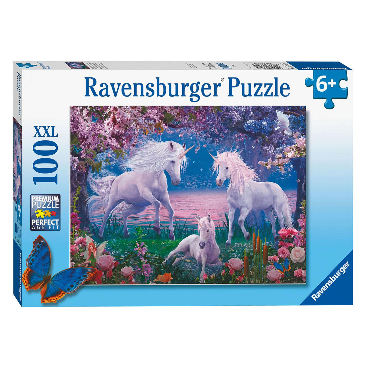 Ravensburger Puzzle Bezaubernde Einhörner, 100 Teile. xxl
