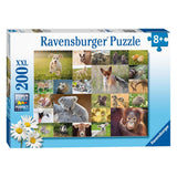 Ravensburger Puzzle Cute Baby Animals, 200st. Xxl