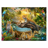 Ravensburger Puzzle leopards in the jungle, 1500st.