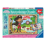 Ravensburger - Gabbys dukkehouse jigsaw puslespil 2x24 stykker